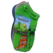 Wholesale - 5pk MINECRAFT LOOKING FOR TROUBLE NS SOCKS SIZE 6-8, UPC: 193159186487